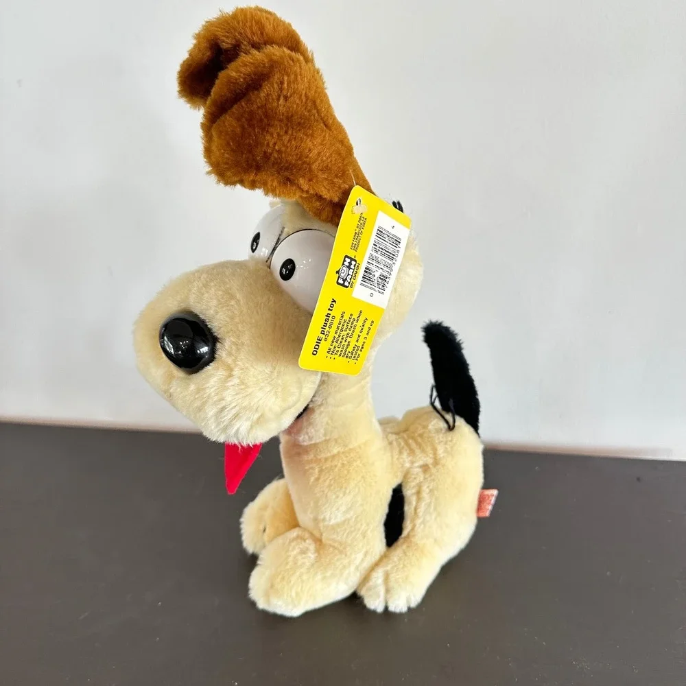 VTG Dakin Odie Plush Toy Garfield Fun Farm 1983 Stuffed Animal Dog with Tags